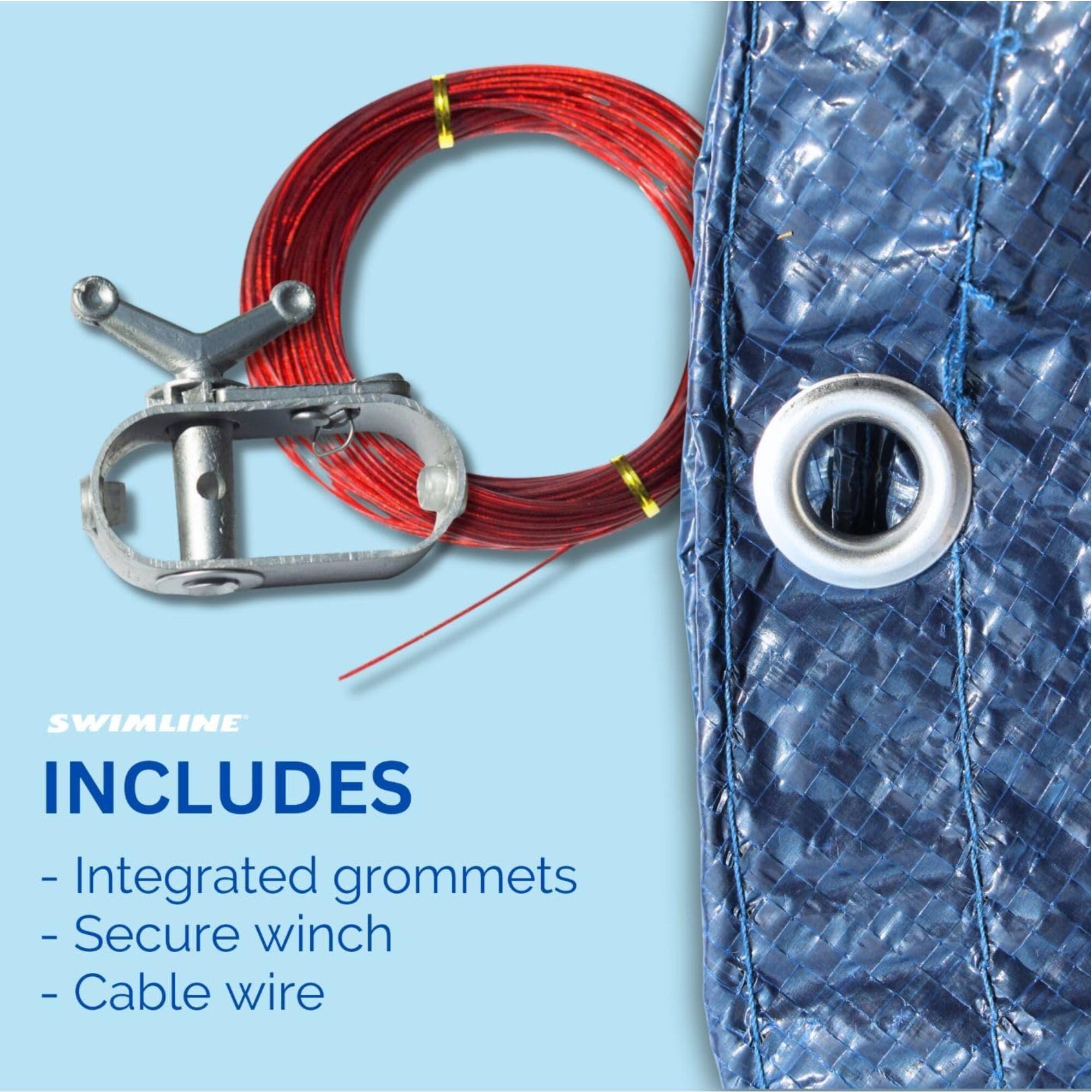 Swim Central 21ft. Blue Oval Super Guard Above Ground Swimming Pool Winter Cover
